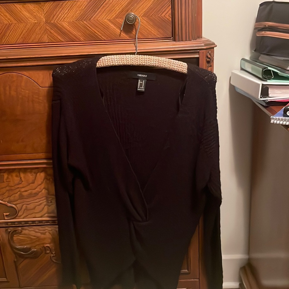 Black sweater top